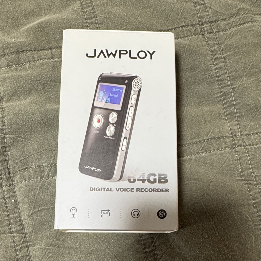 Black Digital Voice Recorder 64GB